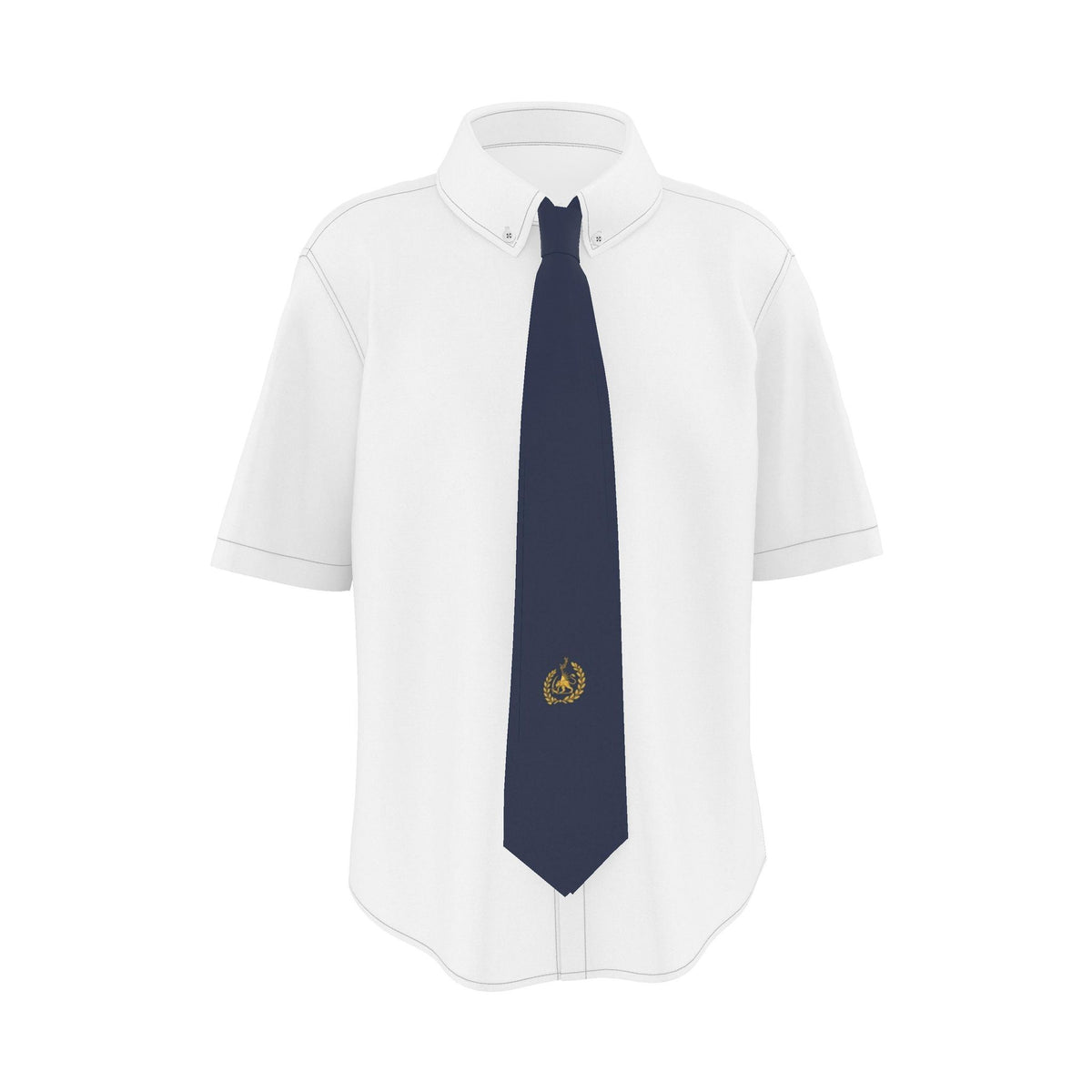 Aryamehr Seidenkrawatte Navy mit goldenem Löwe-und-Sonne-Emblem