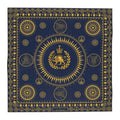 Aryamehr Einstecktuch Seide Löwe und Sonne – Mini-Carré Marine & Gold