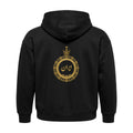 Aryamehr Iran Kalligrafie Hoodie schwarz, 440 g/m² Oversize – großer Rückendruck „ایران“ in Gold, Produktfoto