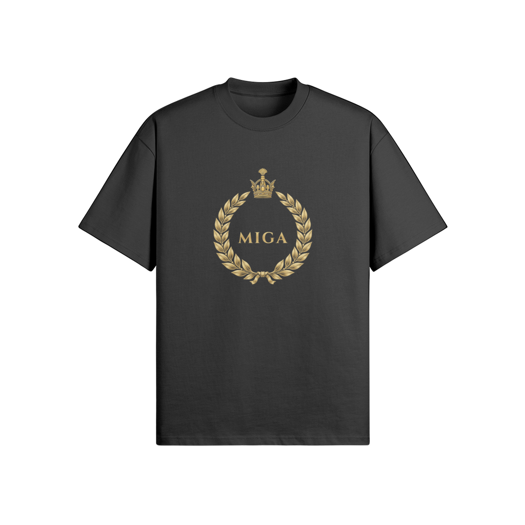 MIGA T-Shirt – Produktvorschau des Druckpartners (Vorderseite)