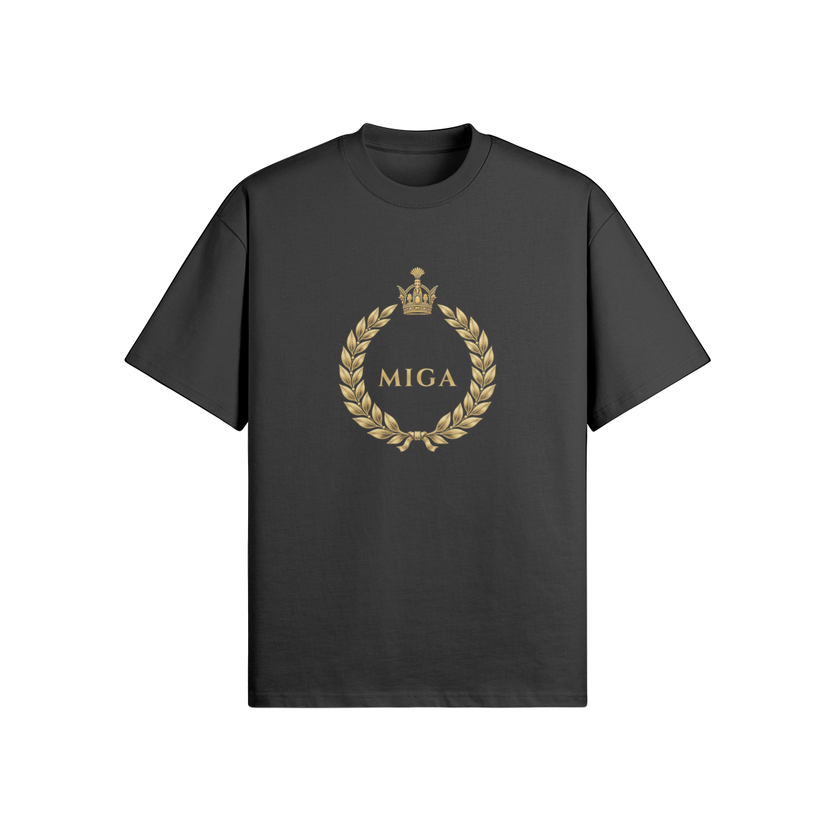 MIGA T-Shirt – Produktvorschau des Druckpartners (Vorderseite)