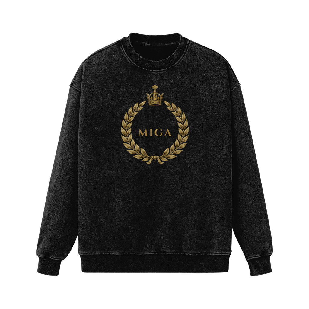 MIGA Sweatshirt – Produktvorschau des Druckpartners (Vorderseite)
